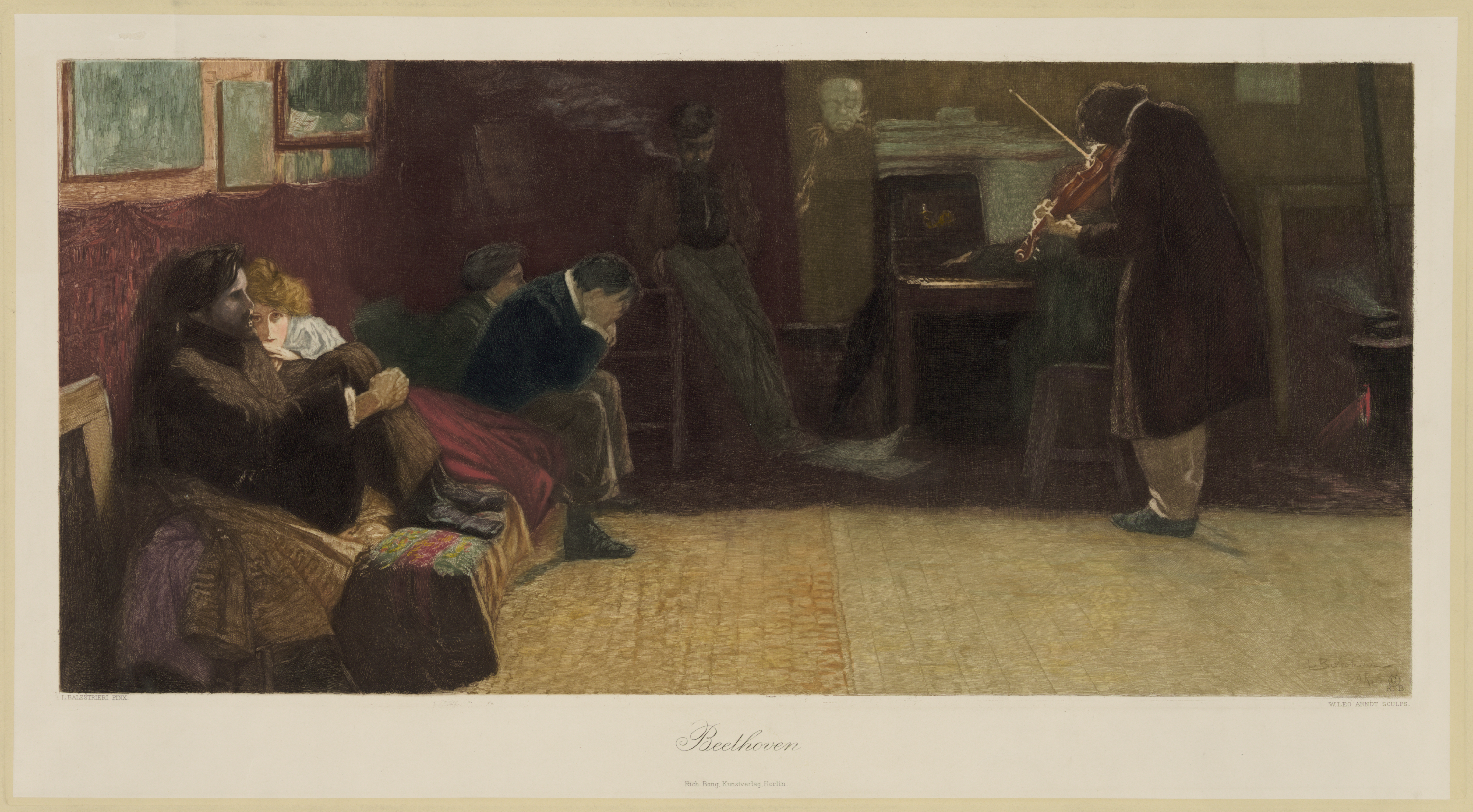 Lionello Balestrieri "Listening to Beethoven"